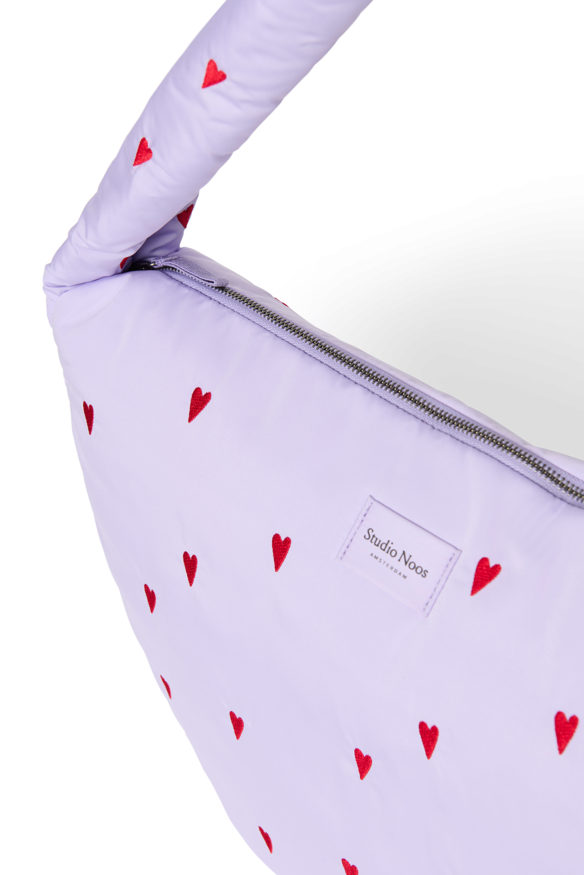Studio Noos Puffy Cross Body Bag Umhängetasche Purple Hearts