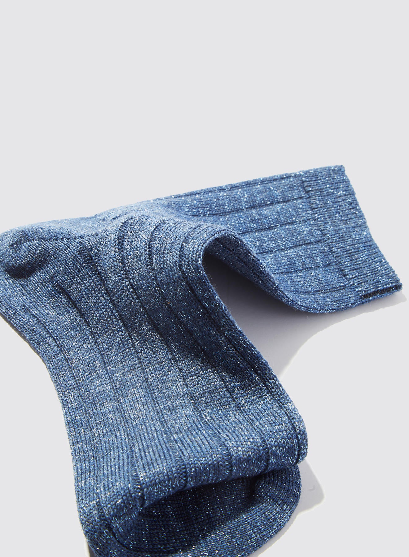 Maria la Rosa WS0A2UN2260 Socken Navy Lurex Glitzer