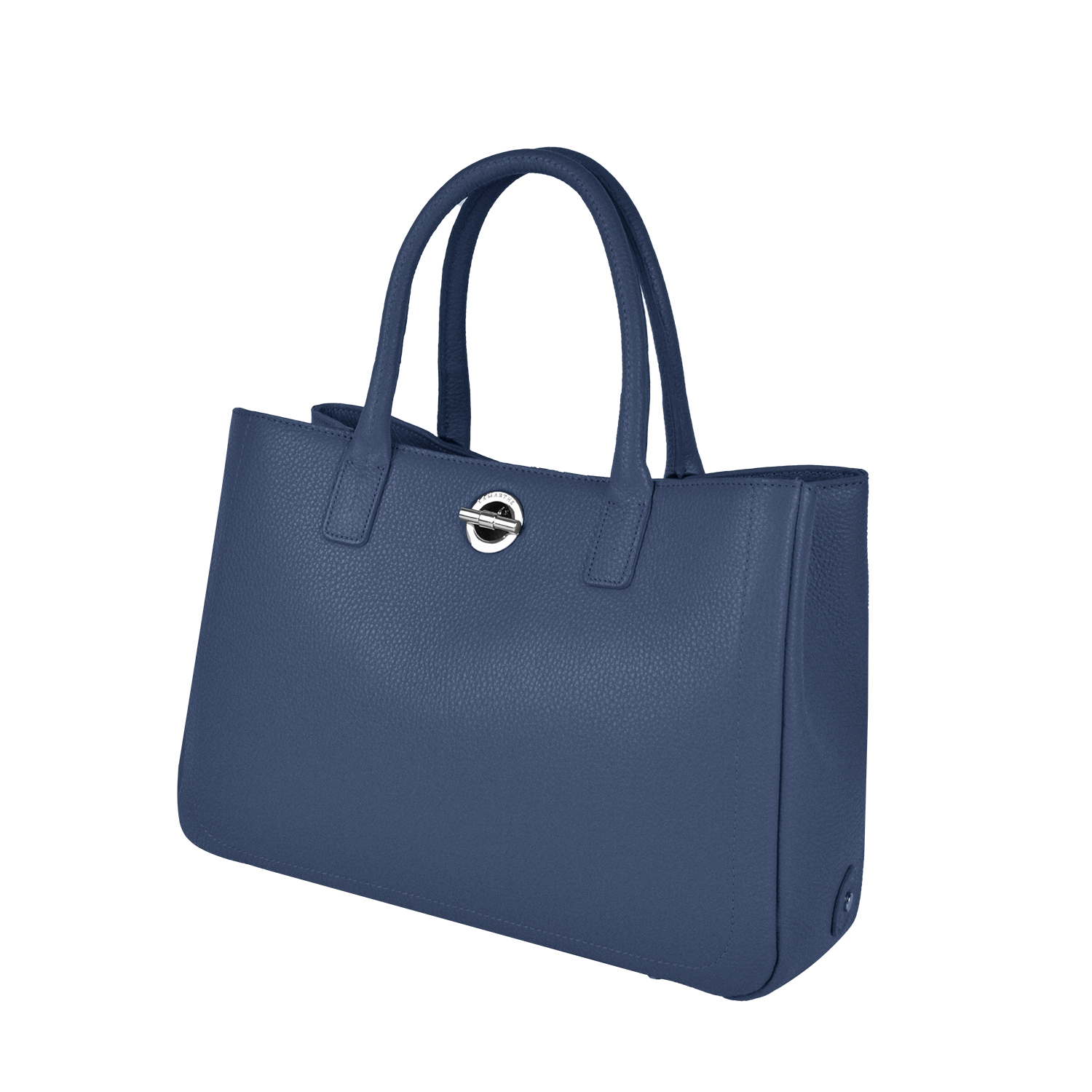Lamarthe Paris Handtasche marineblau Vollleder