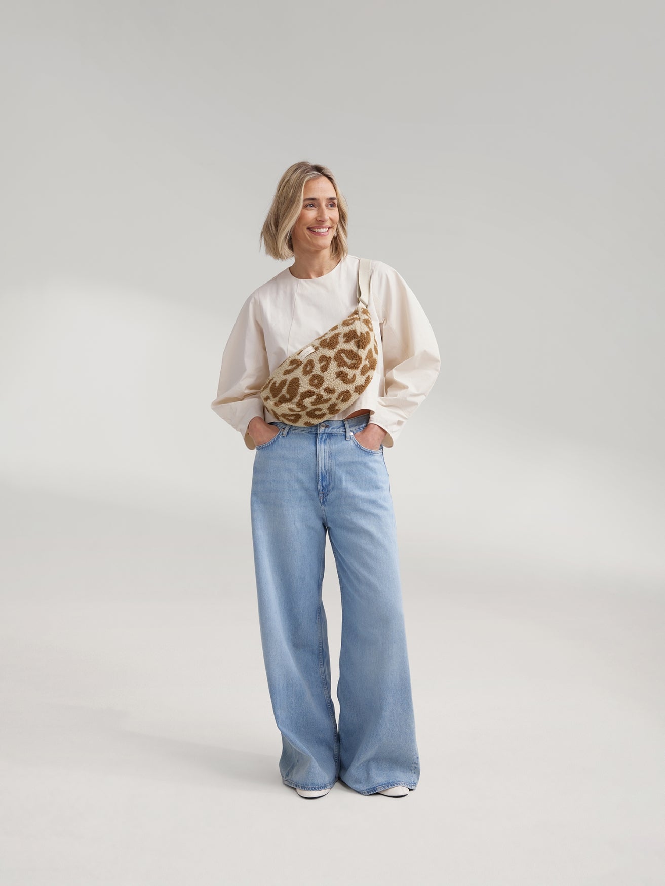 Studio Noos Teddy Adult Fanny Pack Leopard Bauchtasche