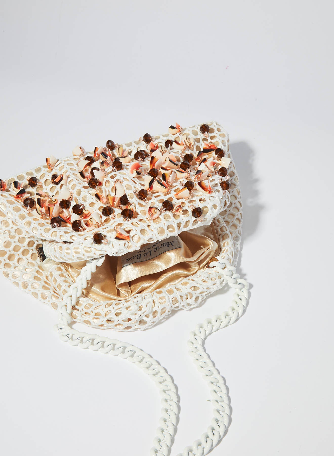 Maria la Rosa Oceana WBS26.34 Clutch Popcorn handbestickt
