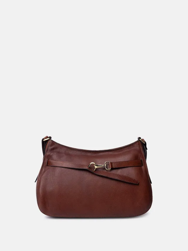 RE:DESIGNED Sif Big Umhängetasche Cognac Vollleder