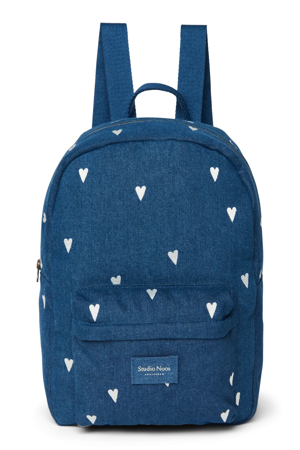 Studio Noos Denim Midi Rucksack Dunkelblau Herzen