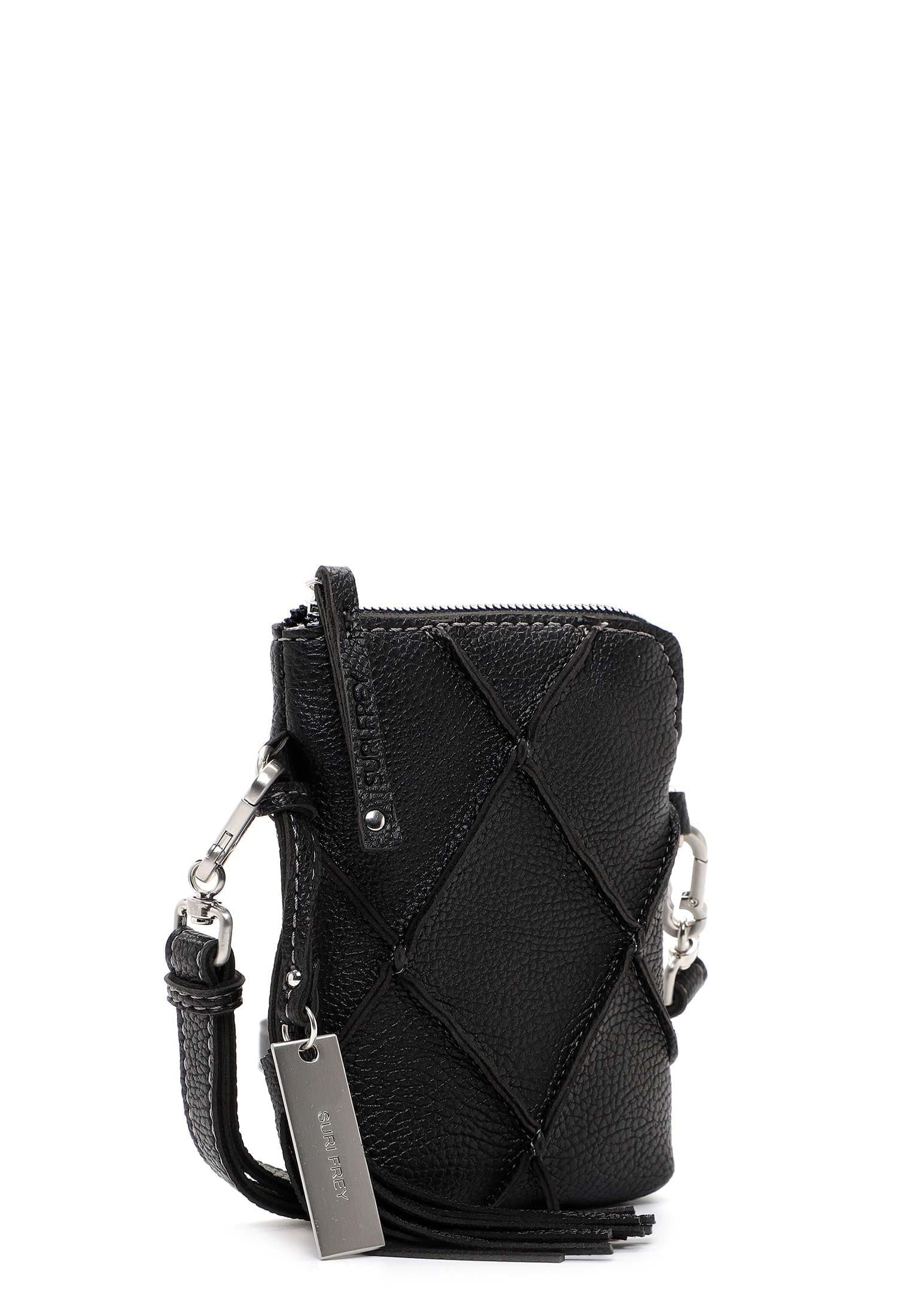 SURI FREY Lilly Handyetui Black Rautenmuster