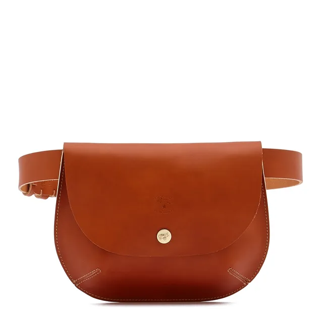 Il Bisonte Parione Gürteltasche karamell Vollleder