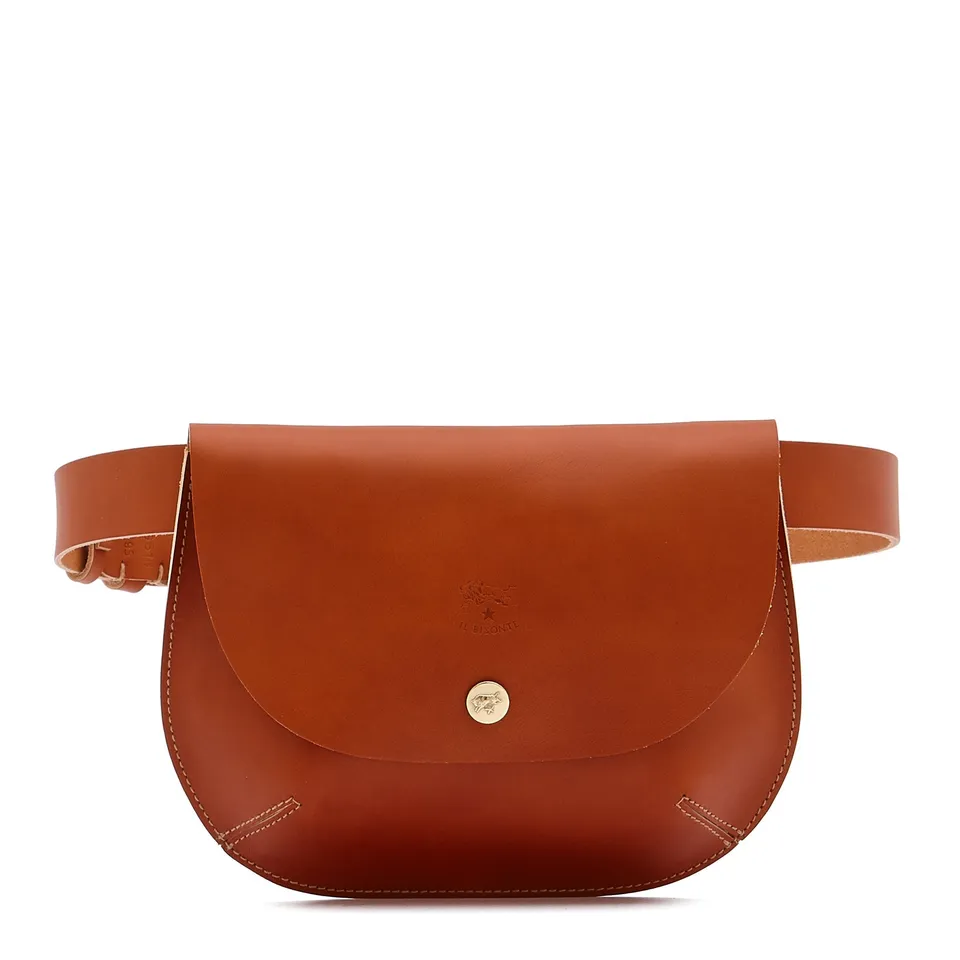 Il Bisonte Parione Gürteltasche karamell Vollleder