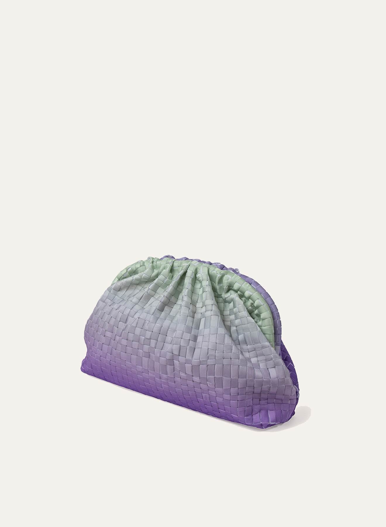 Maria la Rosa Mineral Game Clutch Violett gewebt