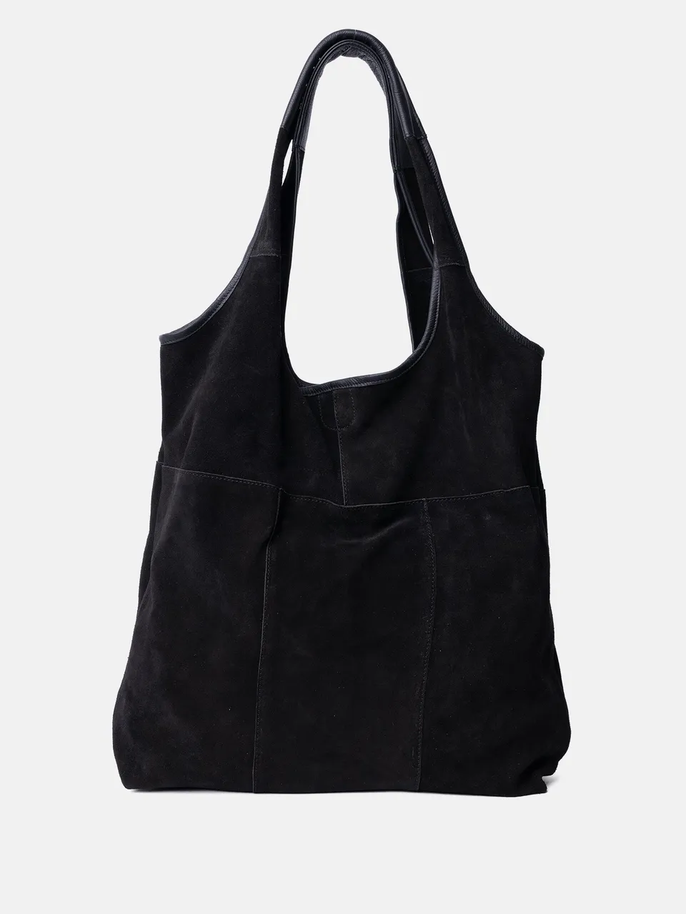 RE:DESIGNED Lyra Suede 6683 Shopper Schwarz Vollleder