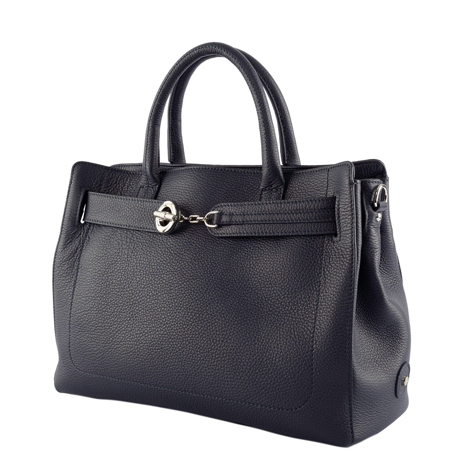 Lamarthe Paris EV188 Handtasche Navy Vollleder