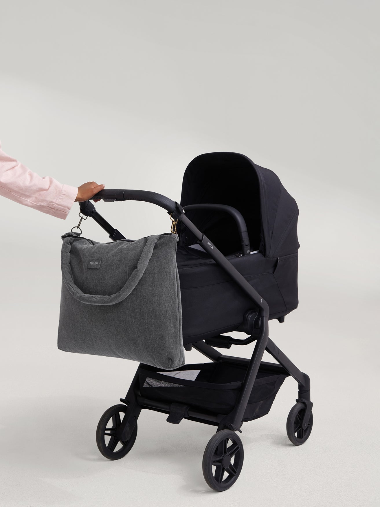 Studio Noos Denim Diaper Bag Wickeltasche Grau