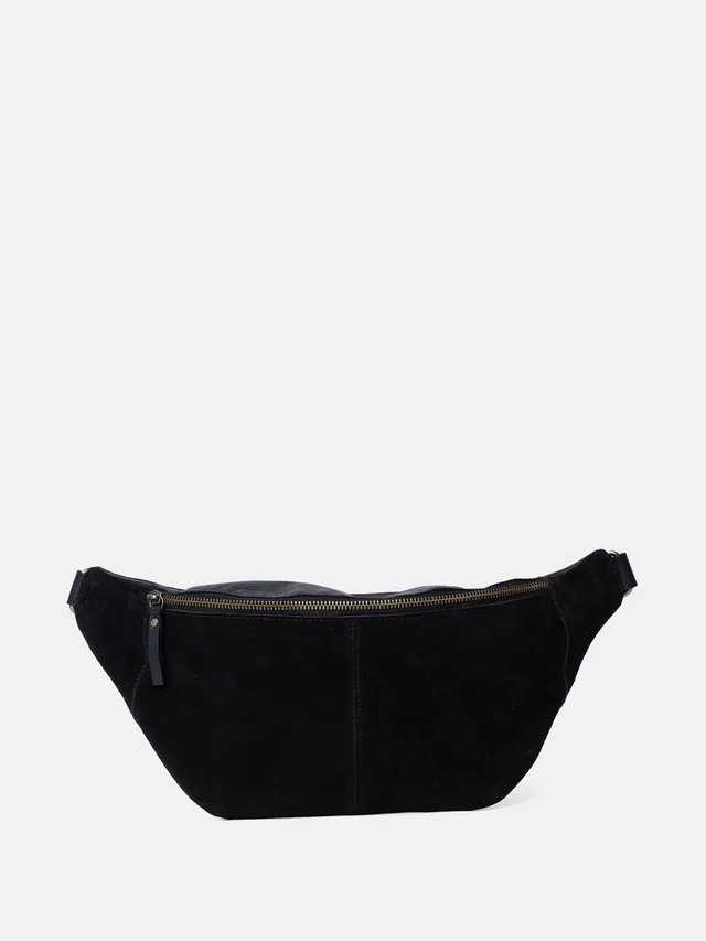 RE:DESIGNED Selma 6689 Bauchtasche Schwarz mit Gurt