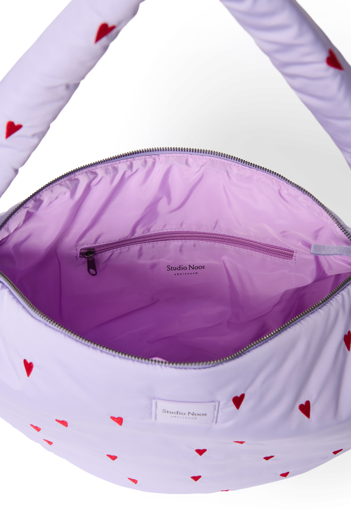Studio Noos Puffy Cross Body Bag Umhängetasche Purple Hearts