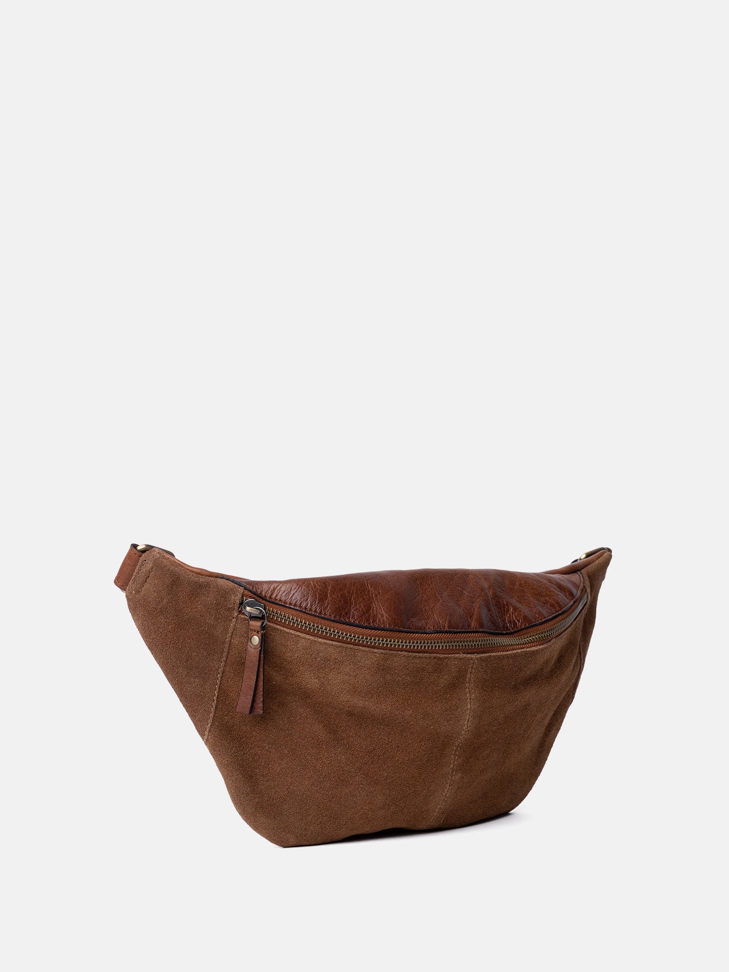 RE:DESIGNED Selma 6689 Bauchtasche Walnuss Vollleder