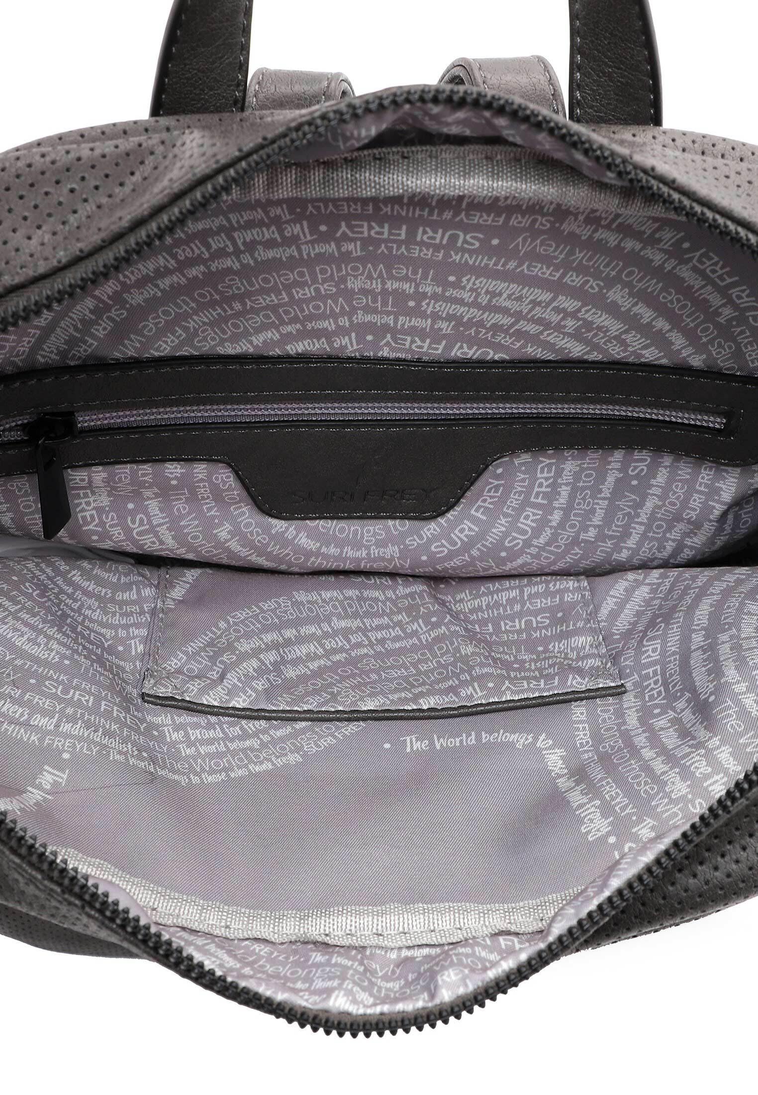 SURI FREY Celly Backpack Rucksack dunkelgrau perforiert