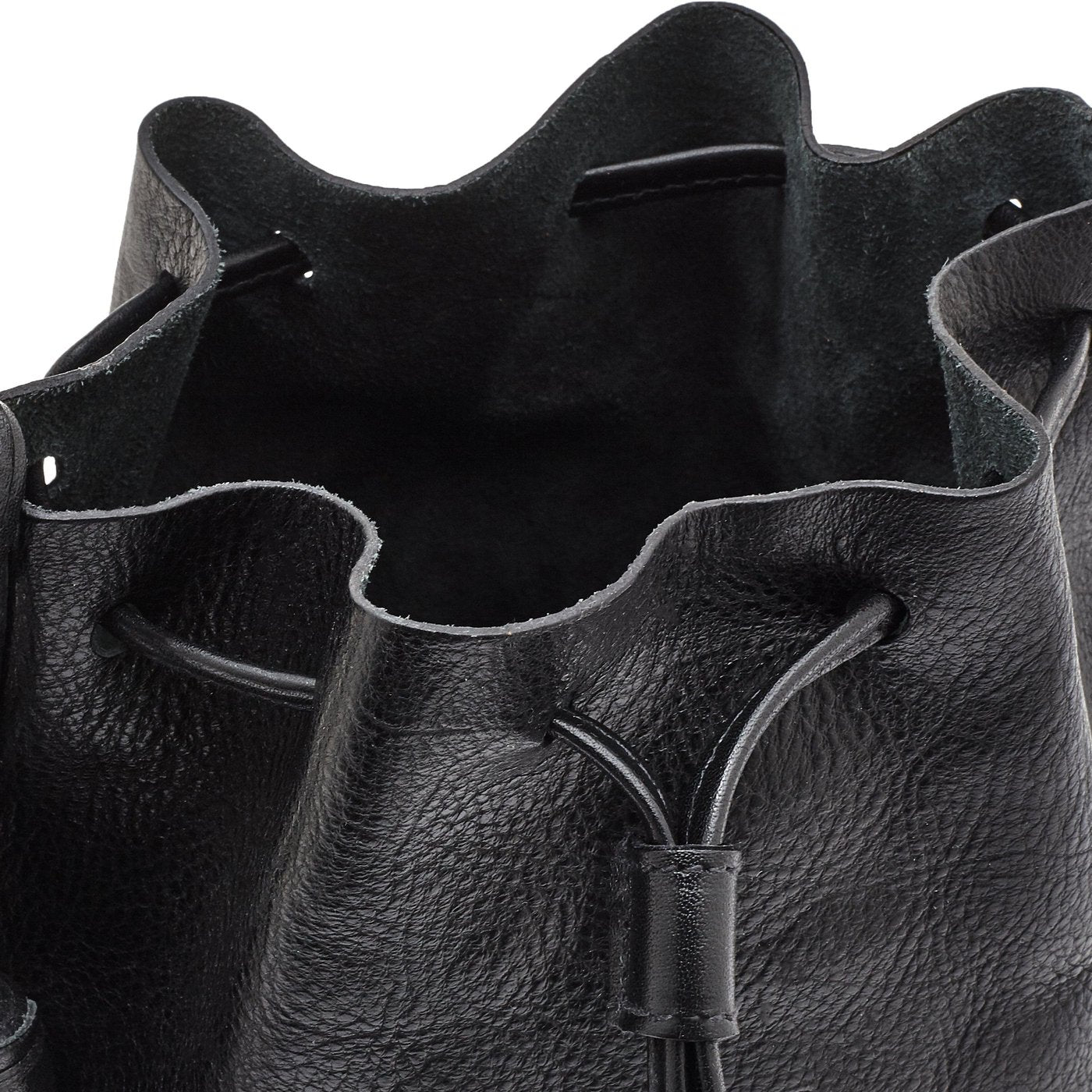 Il Bisonte Silvia Beuteltasche Vollleder schwarz