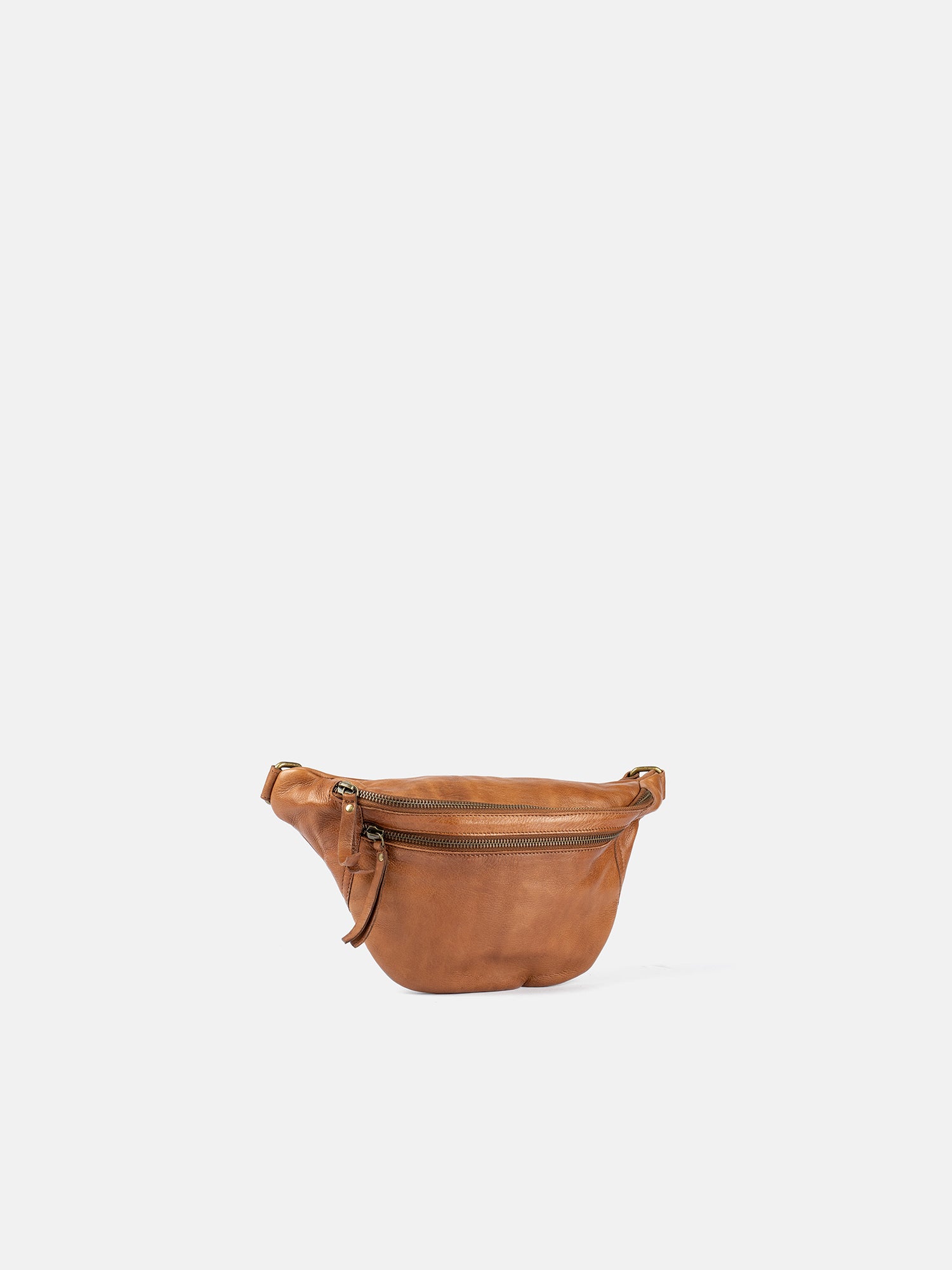 RE:DESIGNED Faust Urban Bauchtasche Walnut Vollleder