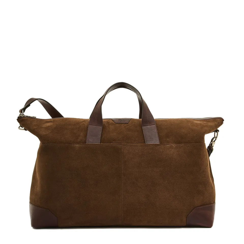 Il Bisonte Galileo Reisetasche Testa di Moro Suede