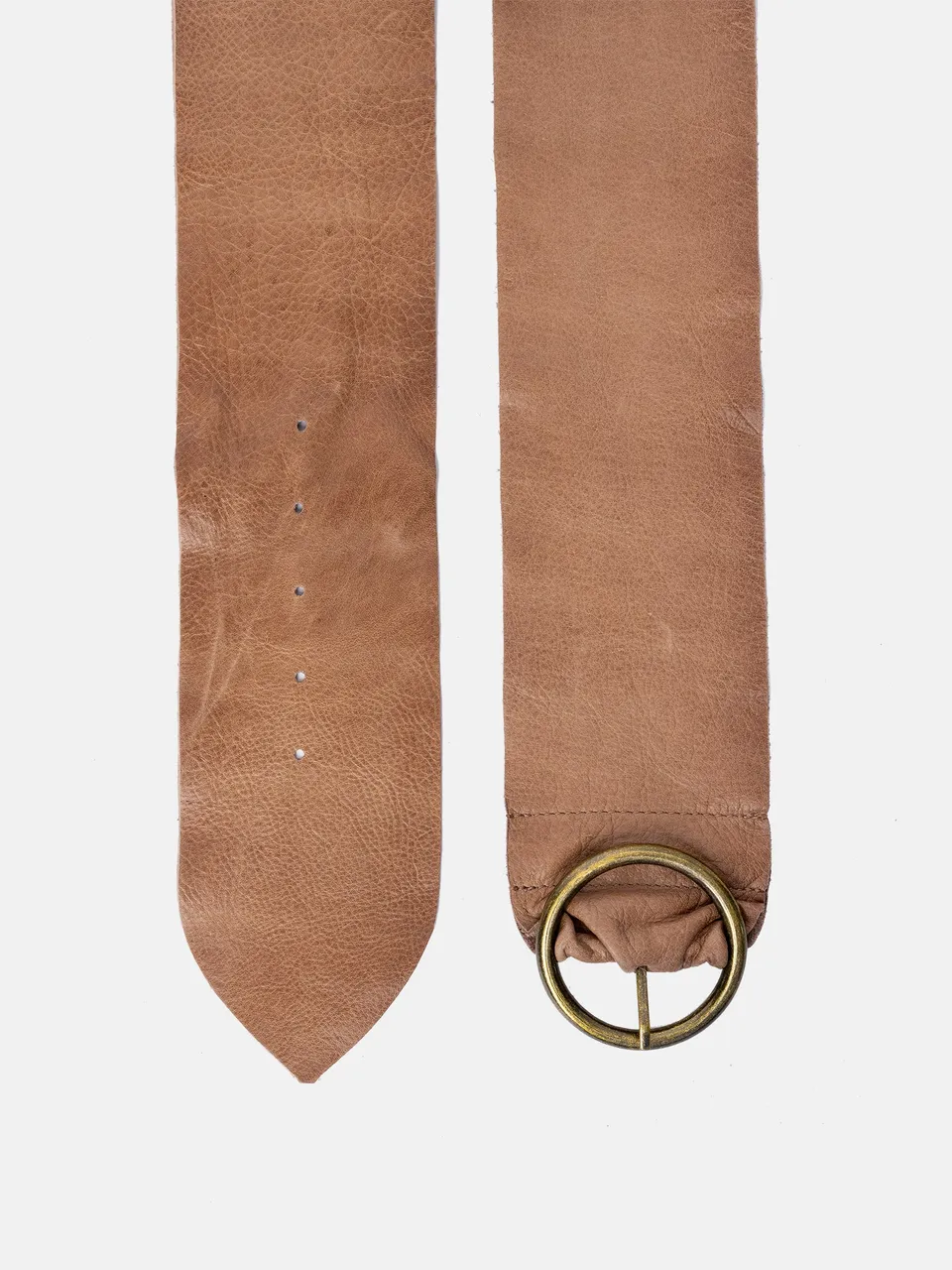 RE:DESIGNED Hila Gürtel Taupe 8cm Ledergürtel