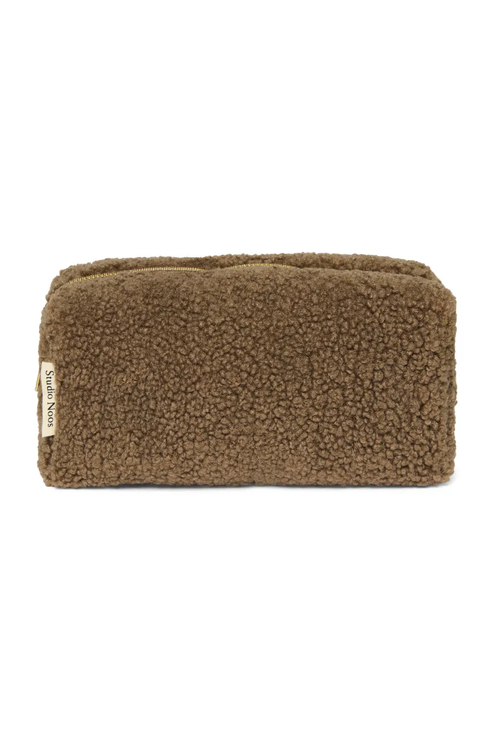 Studio Noos Teddy Pouch Täschchen Braun Reissverschluss