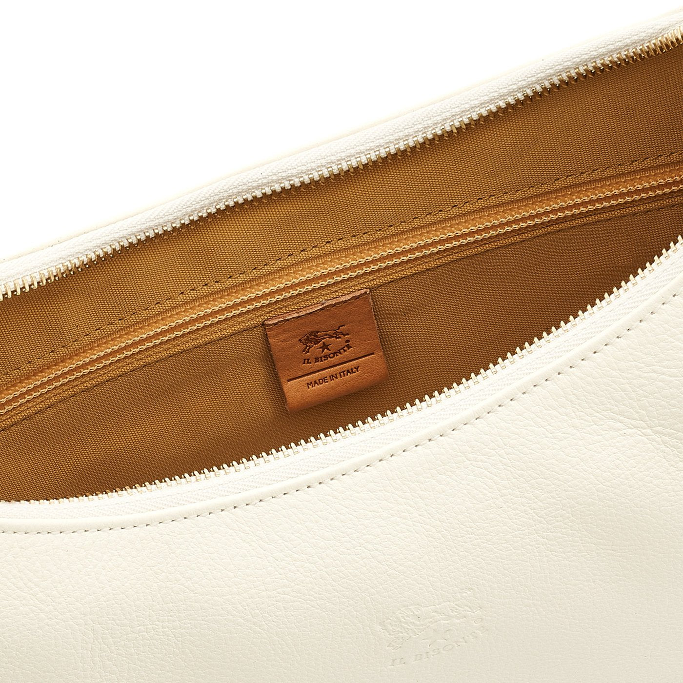 Il Bisonte Belcanto Schultertasche Latte Rindsleder