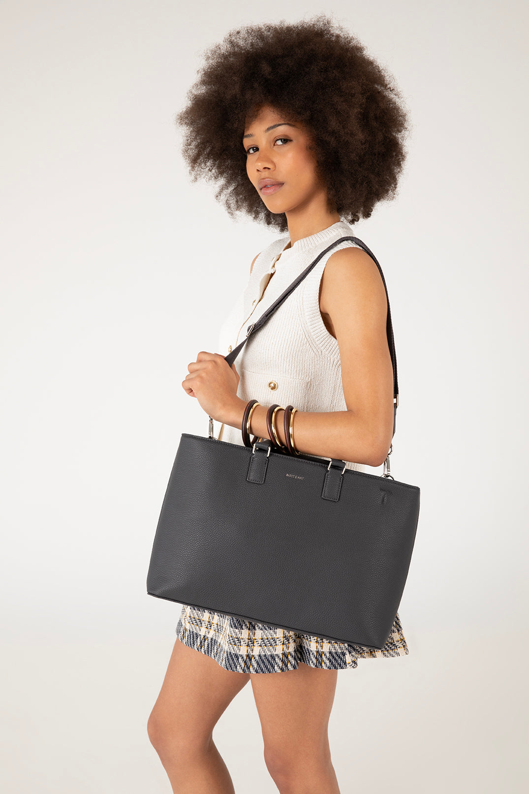 Matt & Nat Sevyn Grain Satchel Oat 14 Zoll Laptop