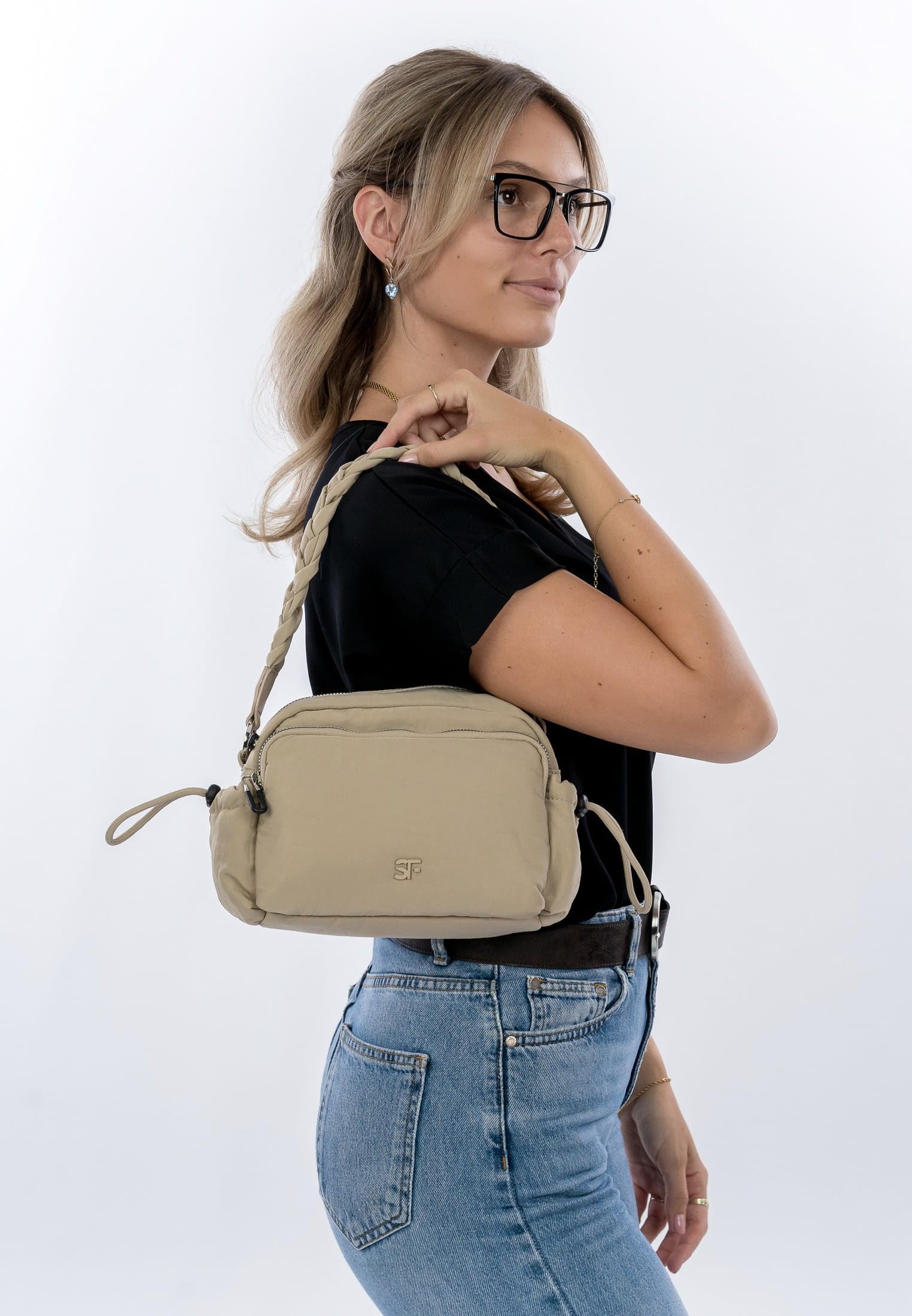 SURI FREY Abby Crossover Bag Umhängetasche Lighttaupe