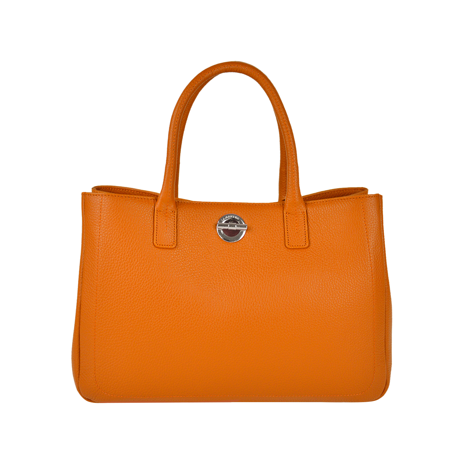 Lamarthe Paris Handtasche Orange Vollleder