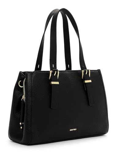 SURI FREY SFY Maggy Cityshopper L Shopper Schwarz genarbt