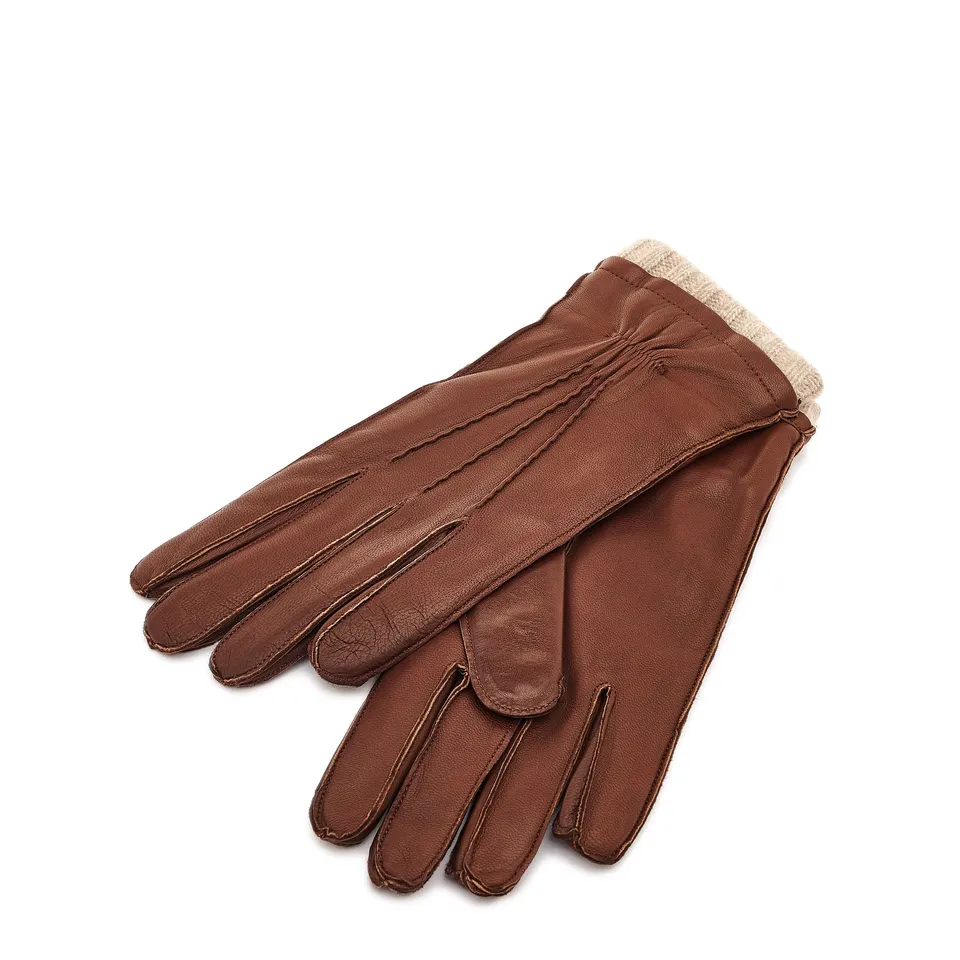 Il Bisonte Handschuhe Herren braun Leder