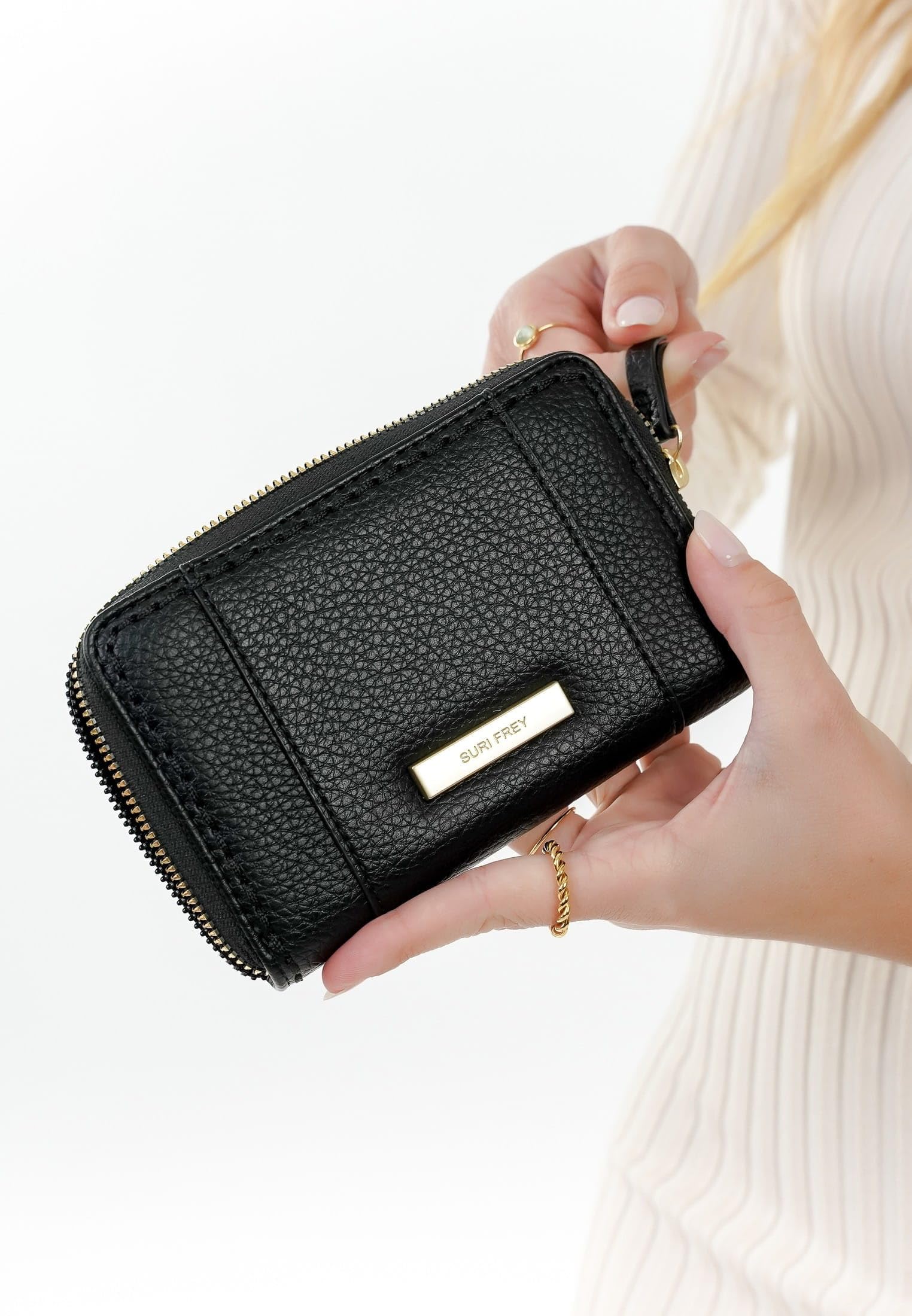 SURI FREY Ginny Zip Around Wallet Geldbörse Schwarz