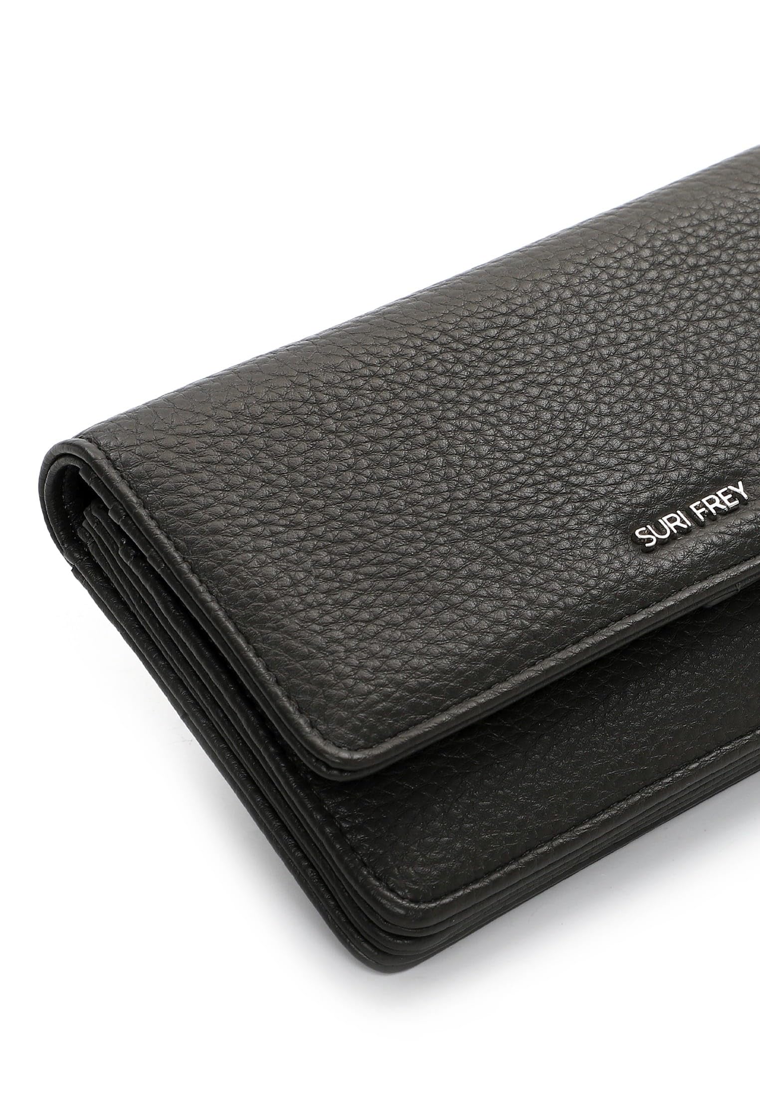 SURI FREY SFY Tiffy Flap Wallet Geldbörse Dunkelgrau 10 Fächer