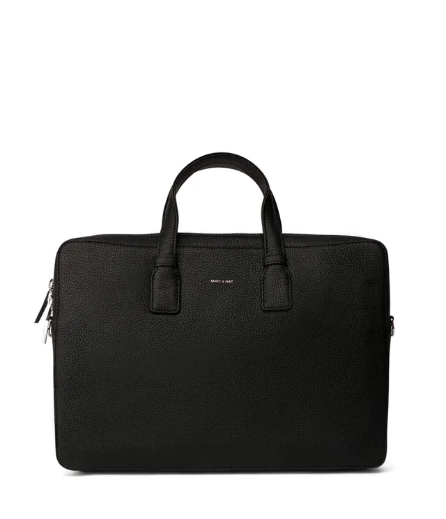 Matt & Nat Belem Aktentasche Grain schwarz 13 Zoll vegan