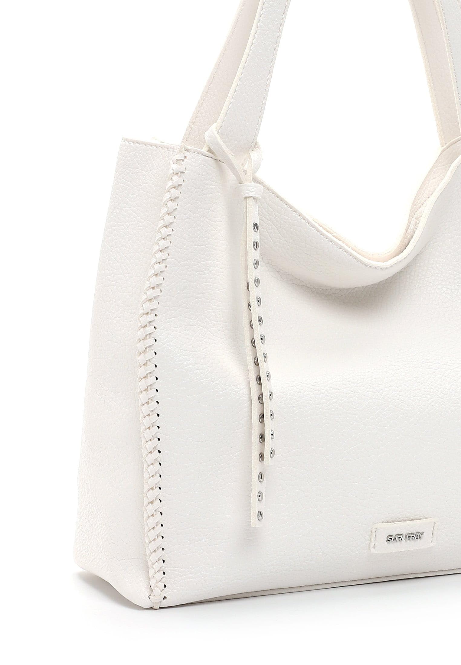 SURI FREY Franzy Cityshopper M Schultertasche Weiß A4