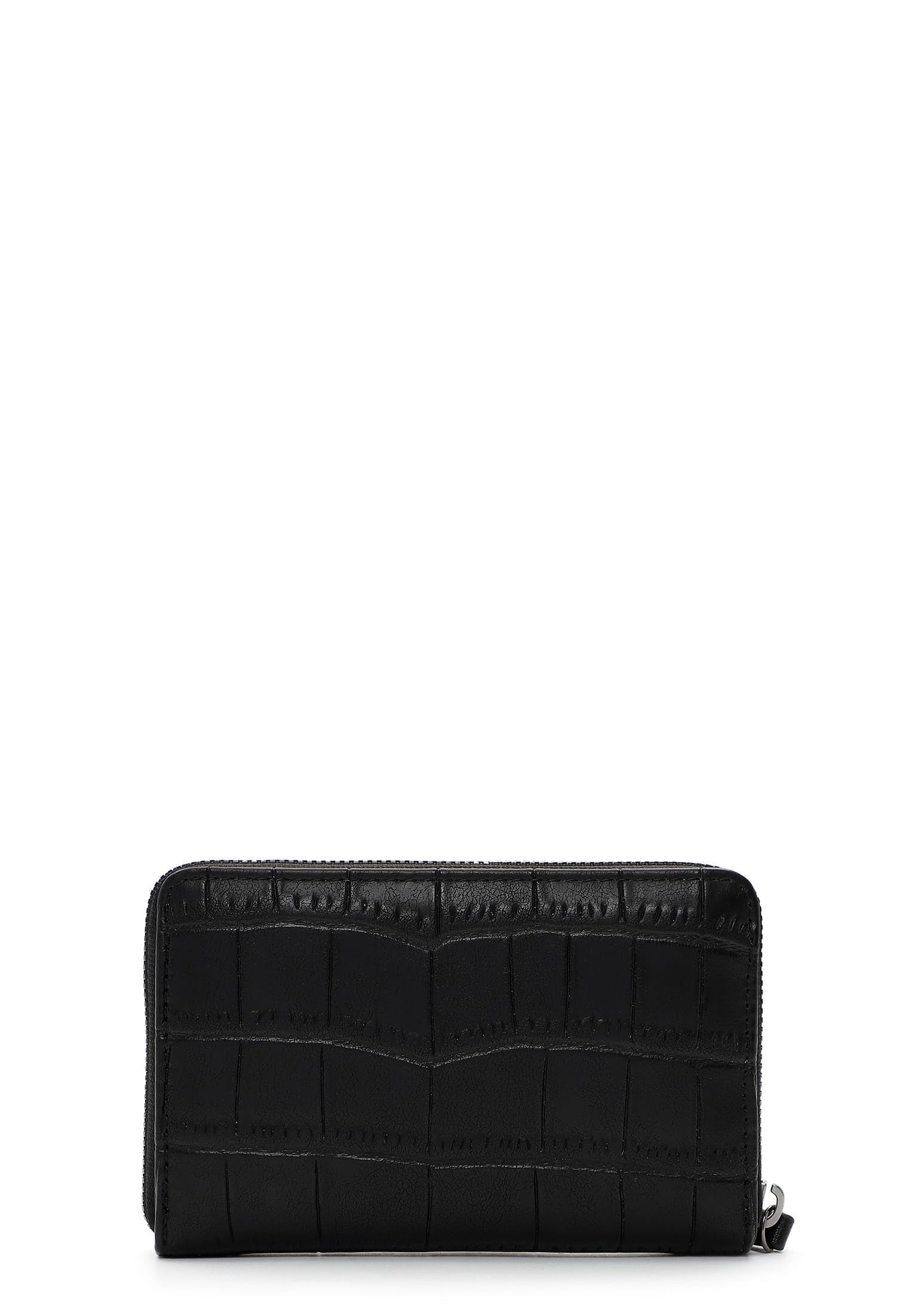 SURI FREY SFY Hadley Zip Around Wallet Geldbörse Black Kroko
