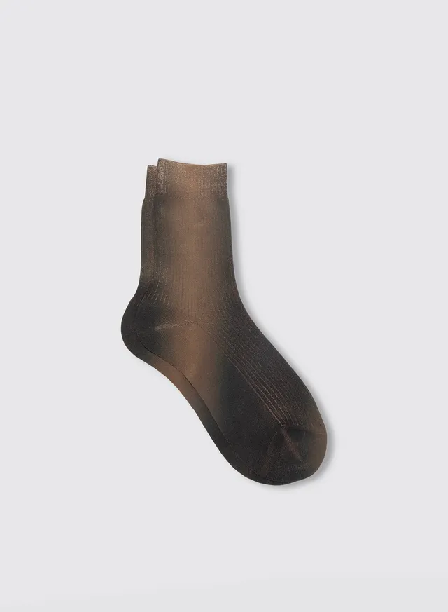 Maria la Rosa Satisfaction Socken Braun Seide