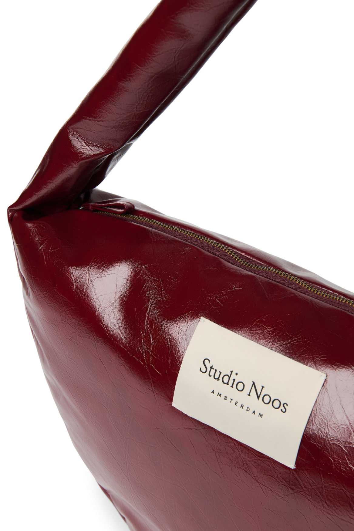 Studio Noos Vegan Leather Cross Body Bag Umhängetasche Burgundy