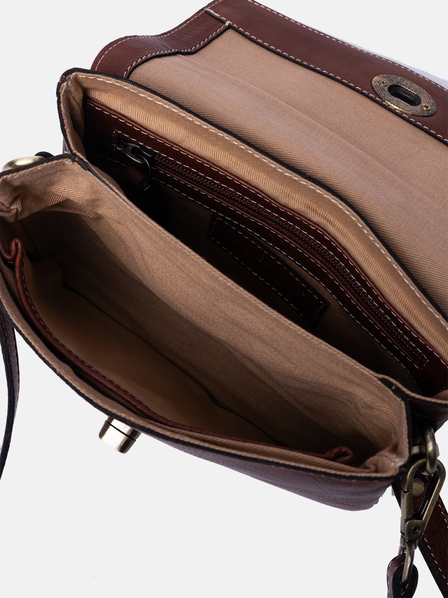 RE:DESIGNED Nisha Clutch 6587 Clutch Cognac Rindsleder