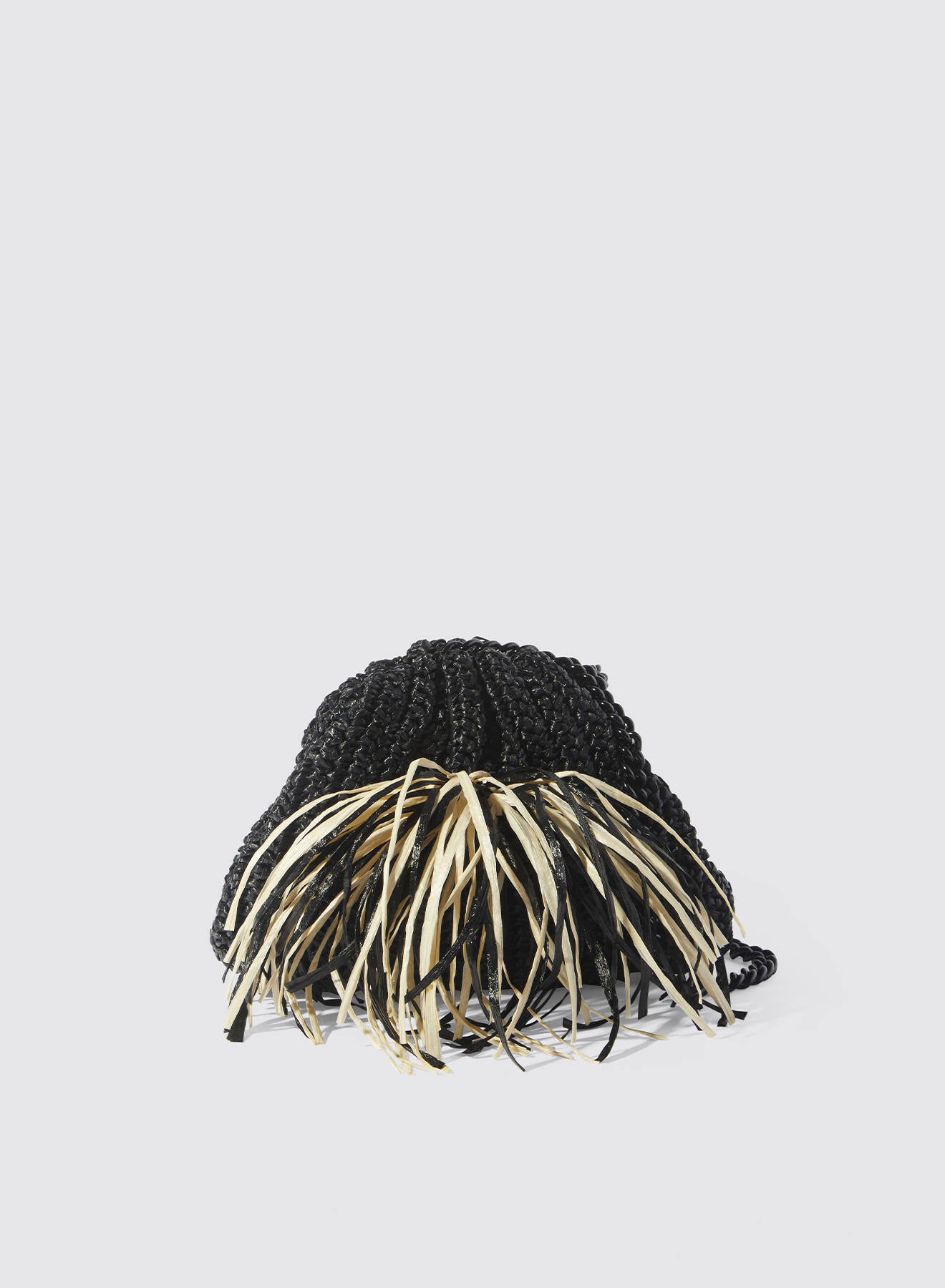 Maria la Rosa Eolia Mini Raffia Clutch Violet