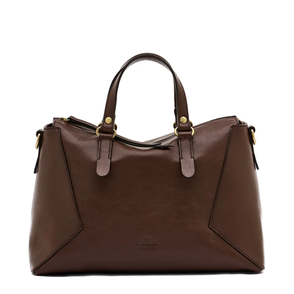 Il Bisonte Storia Boston tabak Vollleder Weekender