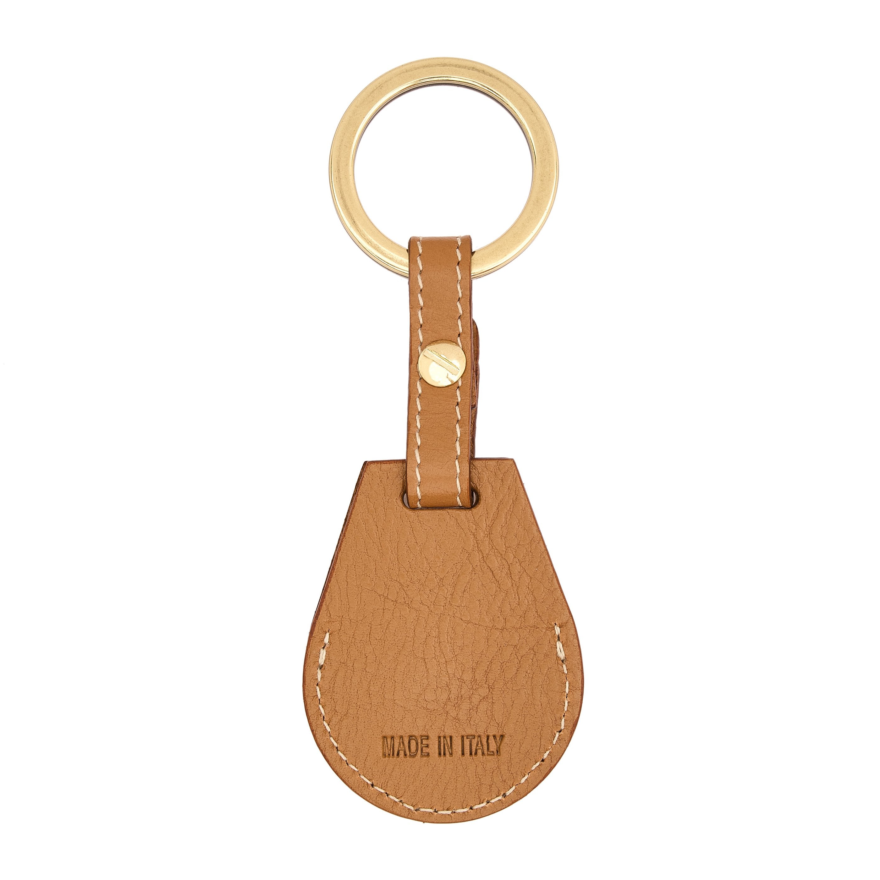 Il Bisonte Nina AirTag Anhänger Leder Gianduia Damen