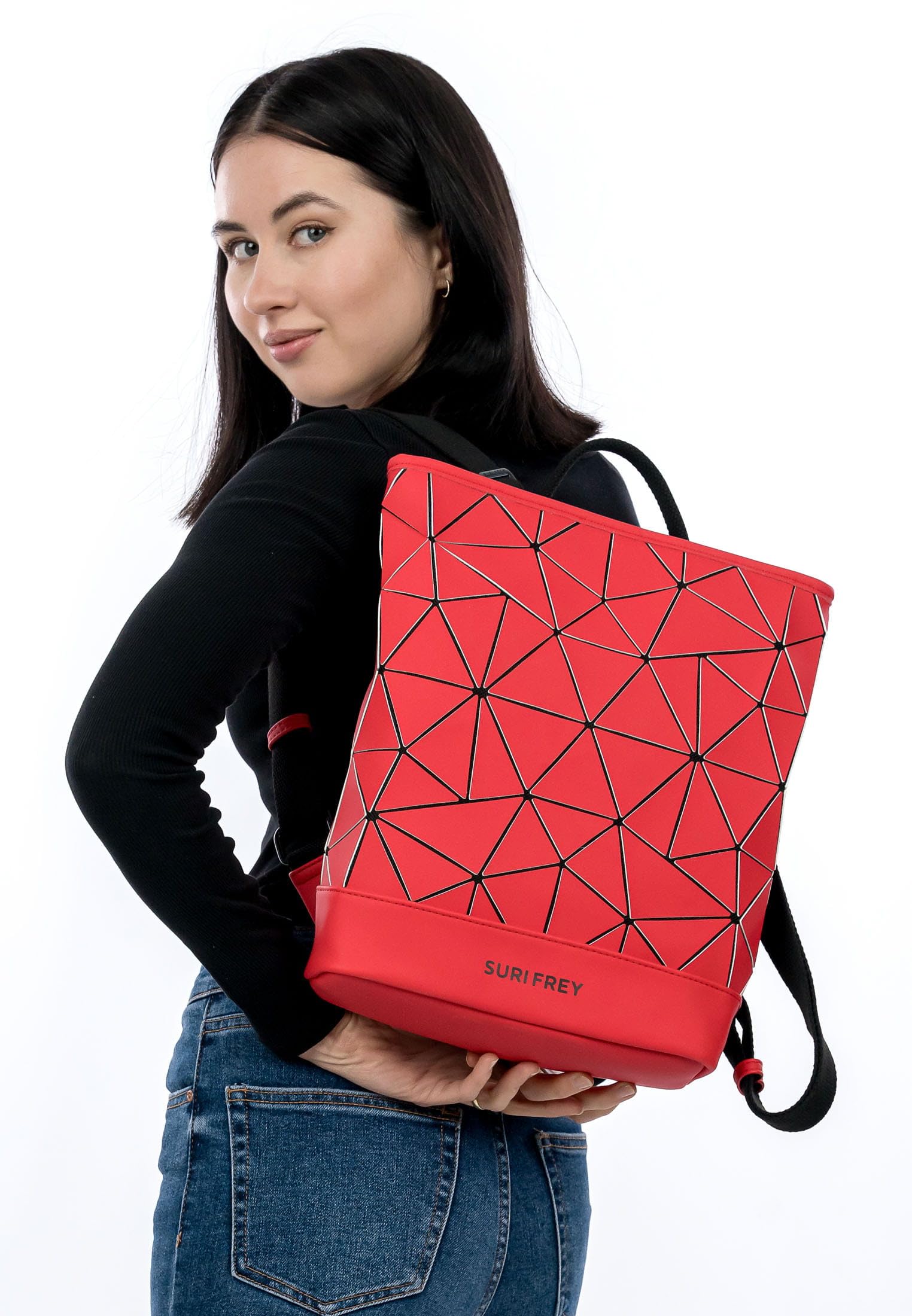 SURI FREY Jessy-Lu City Backpack M Rucksack Lightred mit Laptopfach