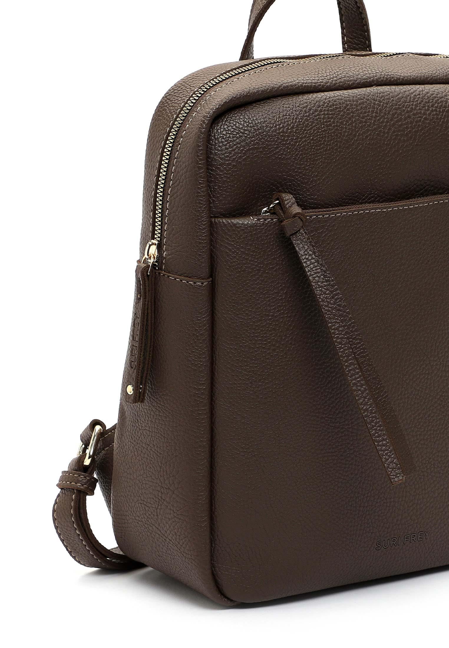 SURI FREY Orry Rucksack Mud Braun genarbt