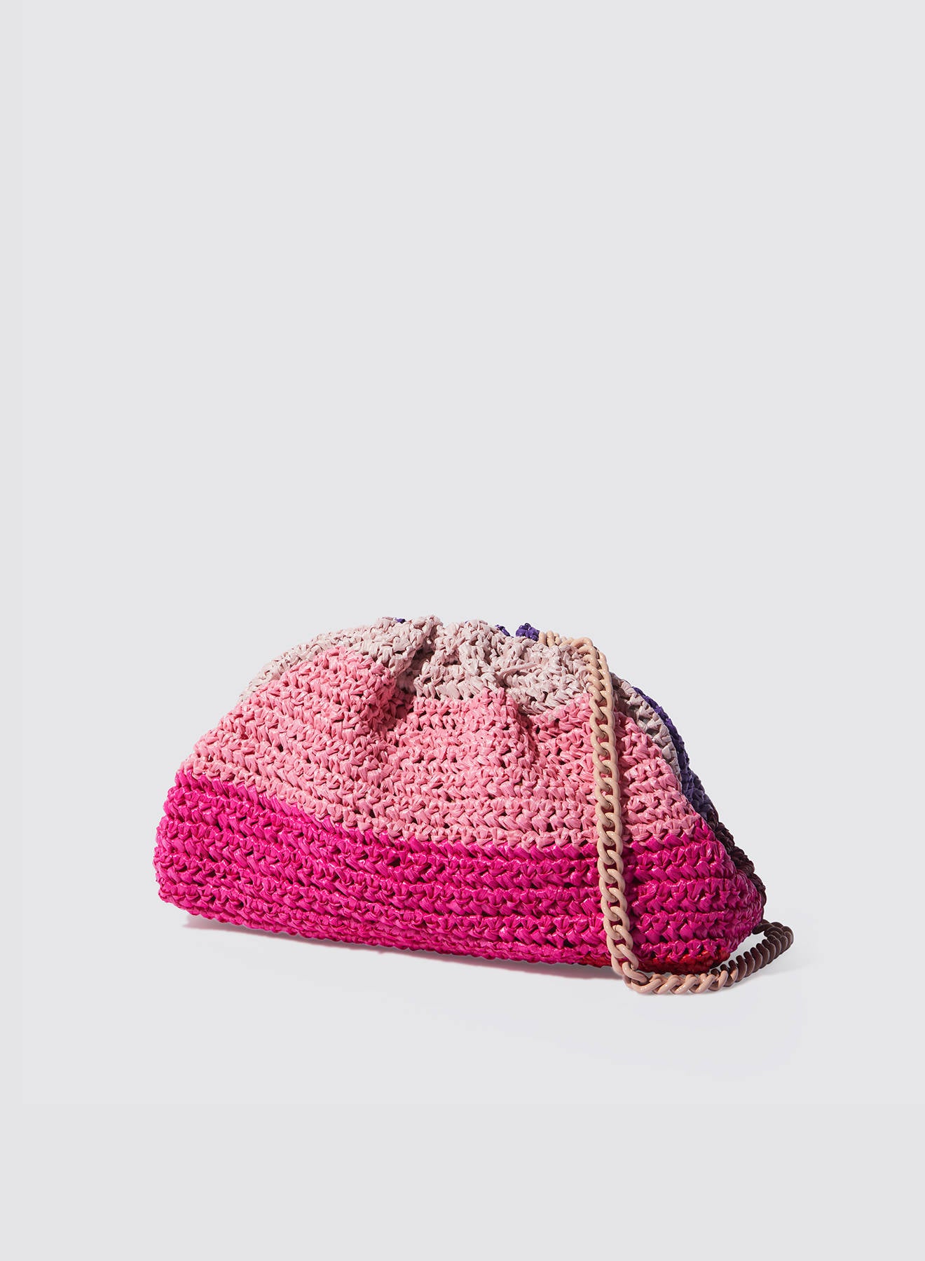 Maria la Rosa Layers Clutch Grün Crochet Kette