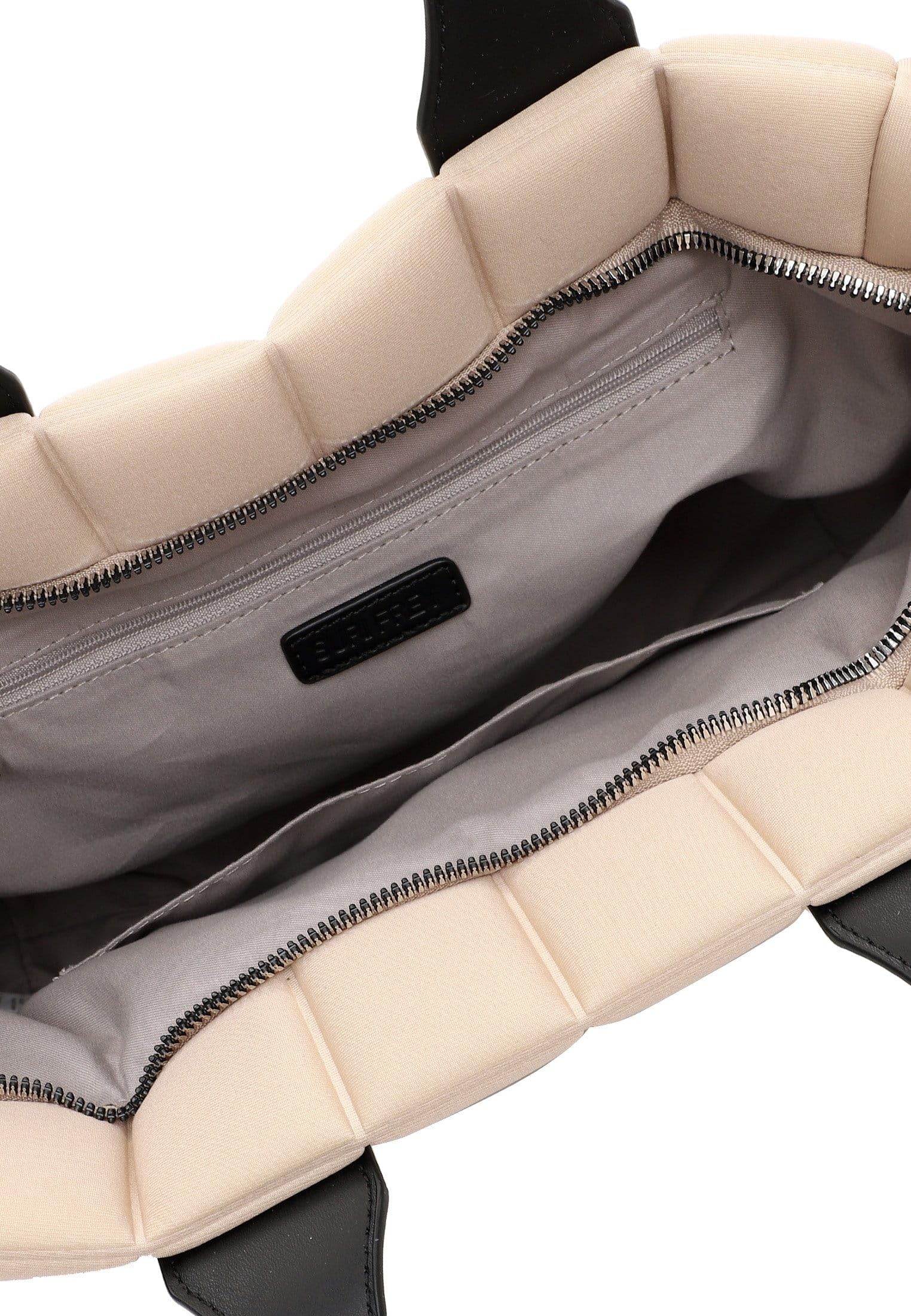 SURI FREY Jancy Cityshopper M Shopper Beige Stepp-Karo