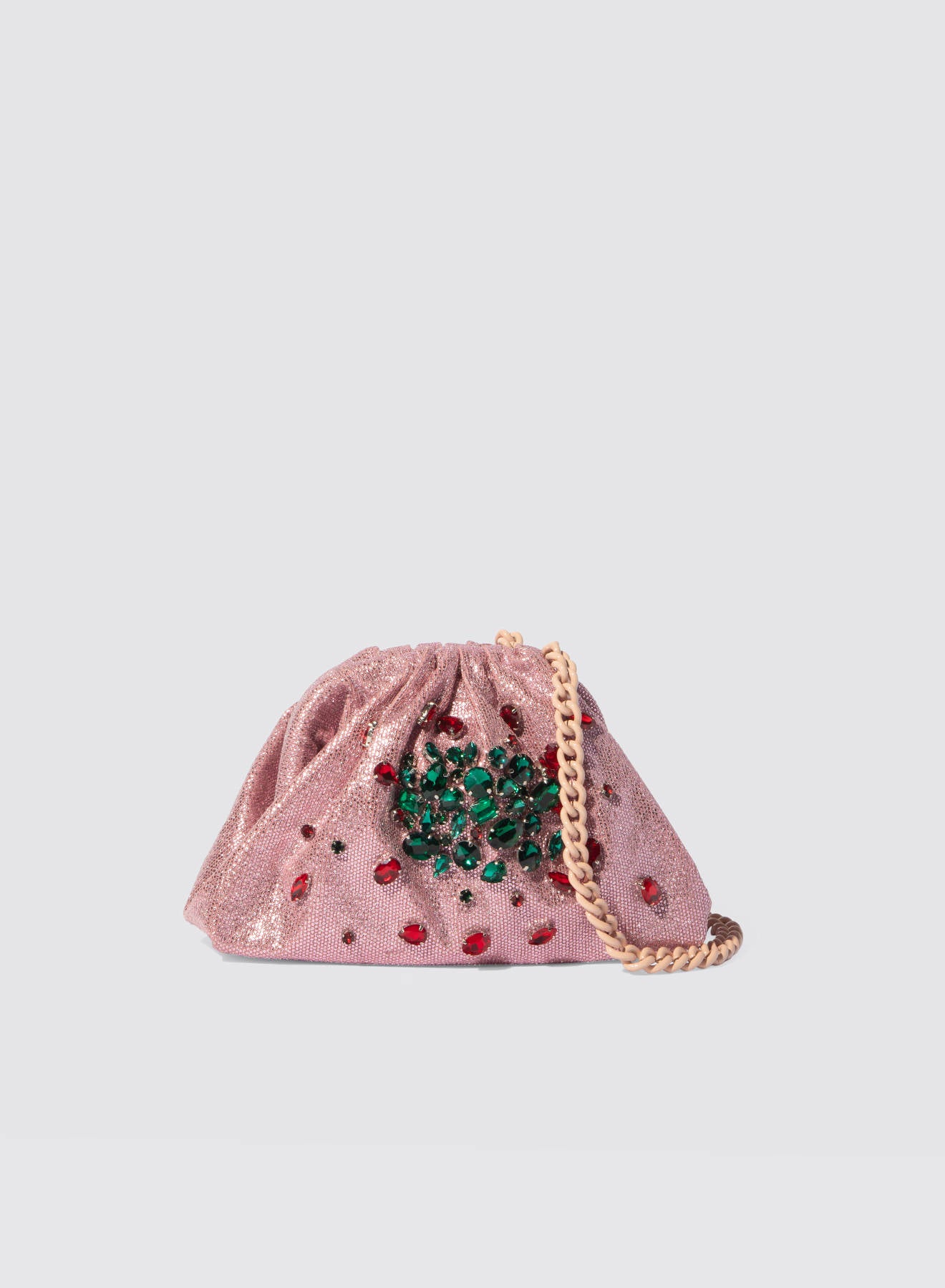 Maria la Rosa Meteora Mini Bag Clutch Blau bestickt