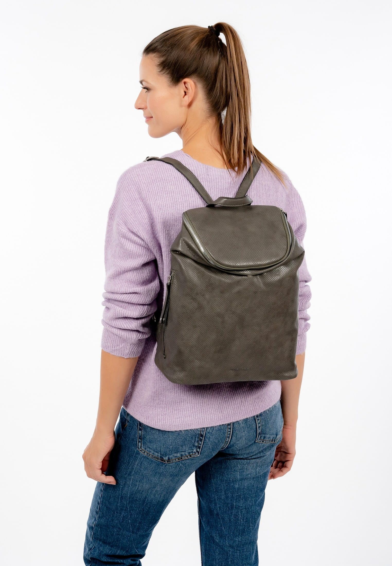 SURI FREY Vany Backpack Rucksack Dunkelgrau mit Laptopfach