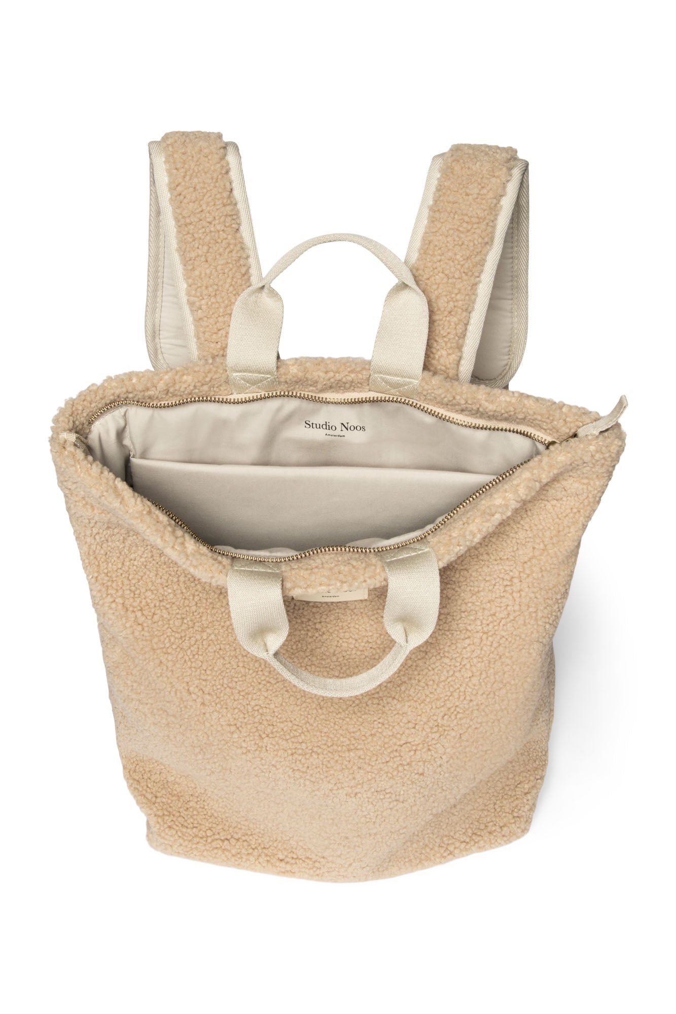 Studio Noos Teddy Rucksack Ecru Erwachsene