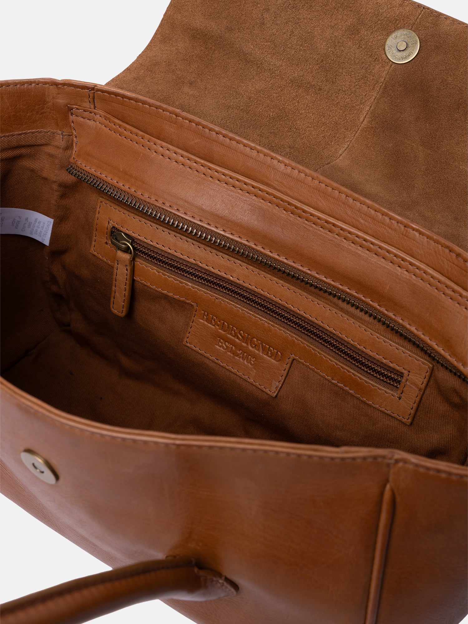 RE:DESIGNED Sisu Small Handtasche Tan Vollleder