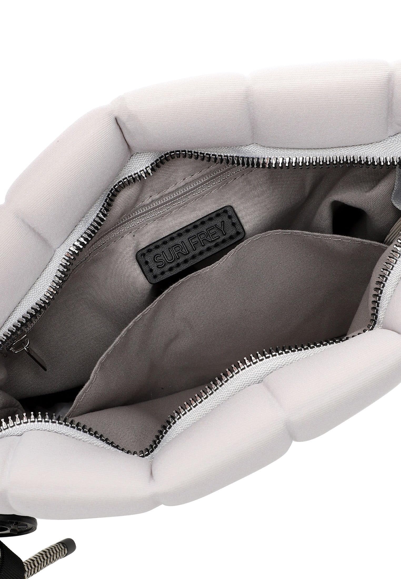 SURI FREY Jancy Crossover Bag Umhängetasche Lightgrey Stepp