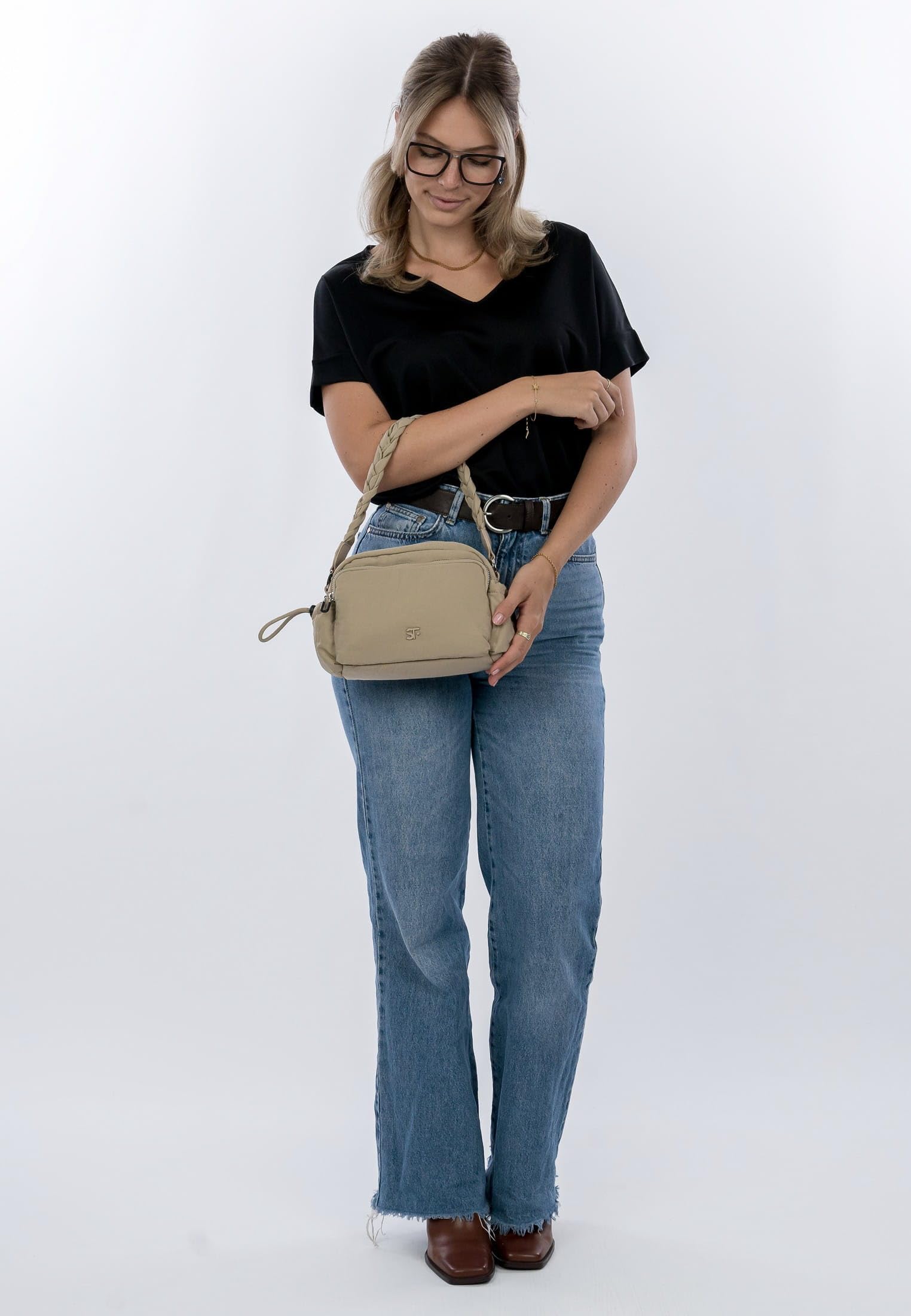 SURI FREY Abby Crossover Bag Umhängetasche Lighttaupe